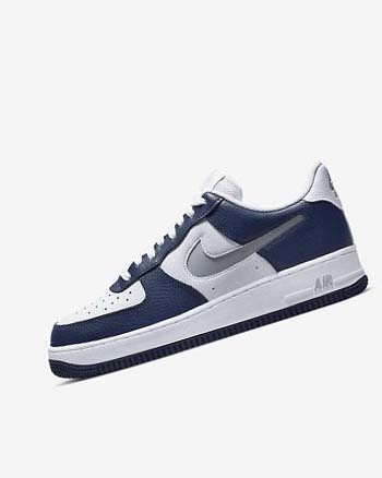 Nike Air Force 1 '07 LV8 Sneakers Heren Donkerblauw Wit Grijs | NL_2919