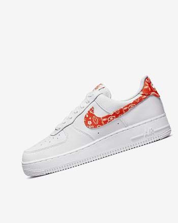 Nike Air Force 1 '07 Sneakers Dames Wit Wit Oranje | NL_4924