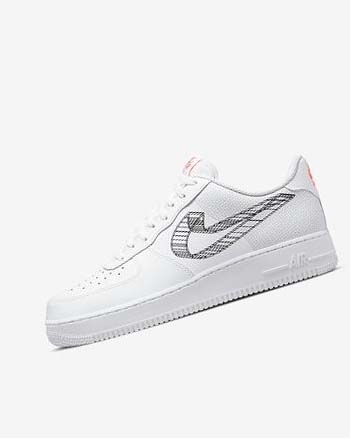 Nike Air Force 1 '07 Sneakers Heren Wit Oranje Platina Zwart | NL_2958