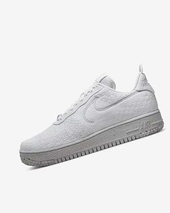 Nike Air Force 1 Crater Flyknit Next Nature Sneakers Heren Wit Wit Platina Wit | NL_4818