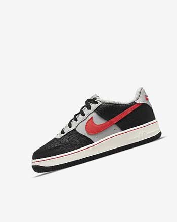 Nike Air Force 1 EMB Sneakers Meisjes Zwart Grijs Rood | NL_2956