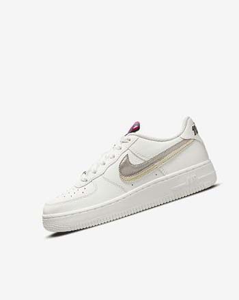 Nike Air Force 1 LV8 Sneakers Meisjes Wit Roze Metal Blauw Grijs | NL_4577