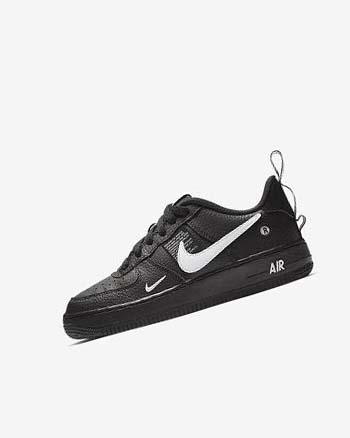Nike Air Force 1 LV8 Utility Sneakers Jongens Zwart Zwart Geel Wit | NL_2709