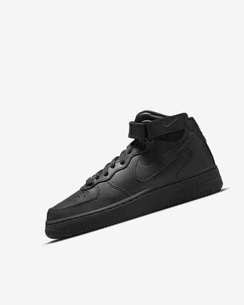 Nike Air Force 1 Mid LE Sneakers Jongens Zwart Zwart | NL_2474