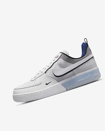 Nike Air Force 1 React Sneakers Heren Wit Lichtblauw Diepkoningsblauw Blauw Wit | NL_2899