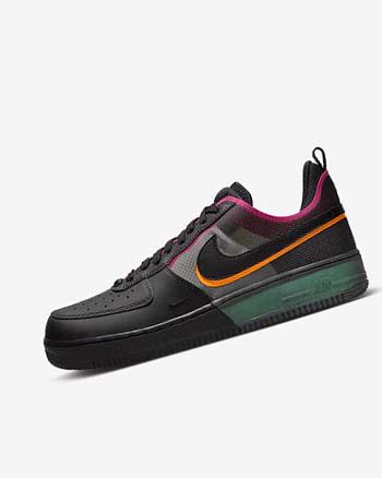 Nike Air Force 1 React Sneakers Heren Zwart Oranje Roze Zwart | NL_4997