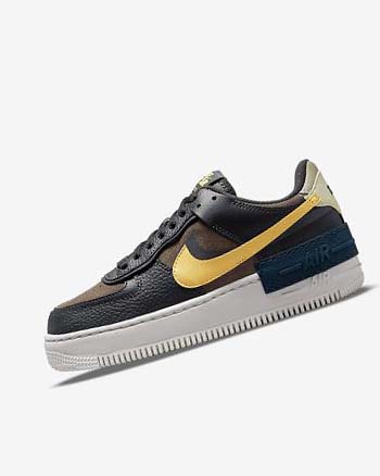 Nike Air Force 1 Shadow Sneakers Dames Groen Wit Goud | NL_2616