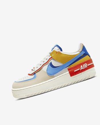 Nike Air Force 1 Shadow Sneakers Dames Koningsblauw Oranje Blauw | NL_2497