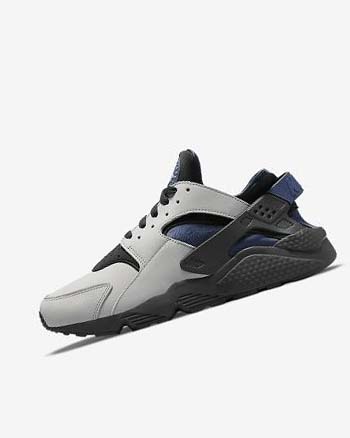 Nike Air Huarache LE Sneakers Heren Grijs Zwart Donkerblauw | NL_4635