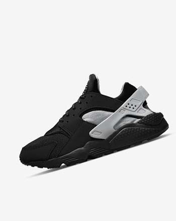 Nike Air Huarache Sneakers Heren Zwart Metal Zilver Zilver Groen | NL_4570