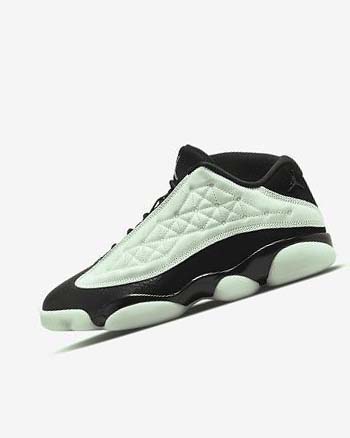 Nike Air Jordan 13 Retro Low Basketbalschoenen Heren Groen Zwart | NL_2920