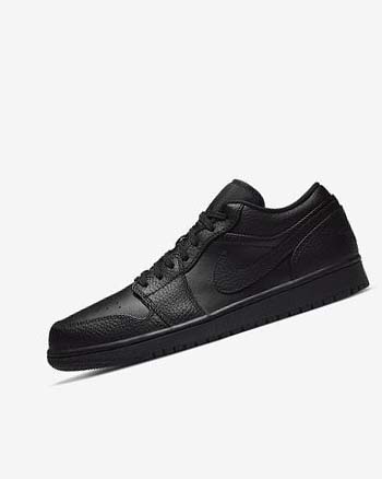 Nike Air Jordan 1 Low Sneakers Heren Zwart Zwart Zwart | NL_4833
