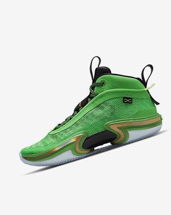 Nike Air Jordan XXXVI Basketbalschoenen Heren Groen Zwart Lichtgroen Metal Goud | NL_2255