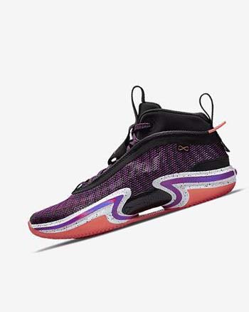 Nike Air Jordan XXXVI 'First Light' Basketbalschoenen Heren Zwart Wit Lichtmango Paars | NL_2291