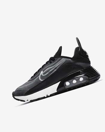 Nike Air Max 2090 Vrijetijdsschoenen Dames Zwart Metal Zilver Wit | NL_5271