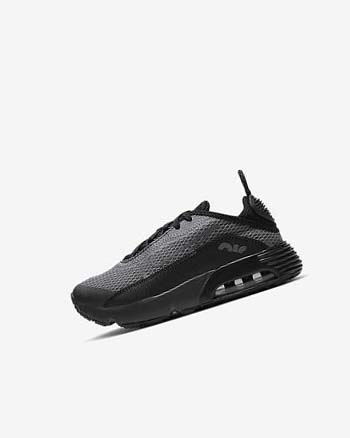 Nike Air Max 2090 Vrijetijdsschoenen Jongens Zwart Grijs Donkergrijs Wit | NL_2637