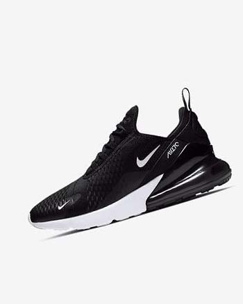 Nike Air Max 270 Vrijetijdsschoenen Heren Zwart Wit Rood Donkergrijs | NL_1151