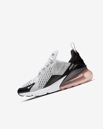 Nike Air Max 270 Vrijetijdsschoenen Meisjes Platina Zwart Koraal Wit | NL_4572
