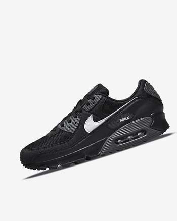Nike Air Max 90 Vrijetijdsschoenen Heren Zwart Grijs Wit | NL_2562