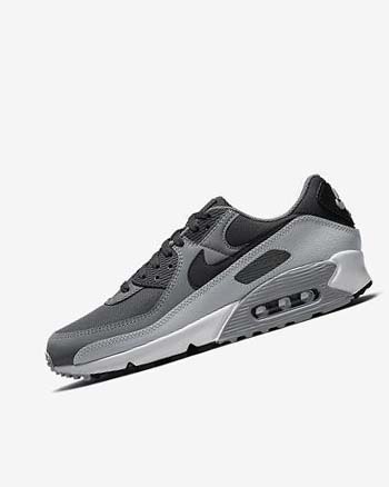 Nike Air Max 90 Vrijetijdsschoenen Heren Donkergrijs Donkergrijs Grijs Zwart | NL_2590