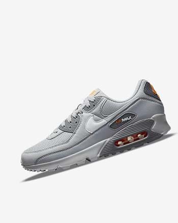 Nike Air Max 90 Vrijetijdsschoenen Heren Grijs Grijs Wit | NL_2786
