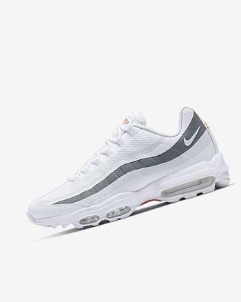 Nike Air Max 95 Ultra Vrijetijdsschoenen Heren Wit Grijs Oranje Wit | NL_4973