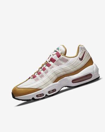 Nike Air Max 95 Vrijetijdsschoenen Dames Wit Bruin Groen | NL_4706