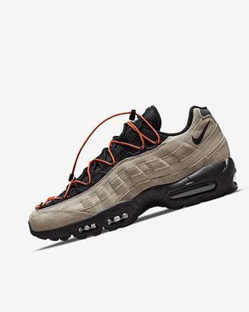 Nike Air Max 95 Vrijetijdsschoenen Heren Khaki Oranje Zwart | NL_2308