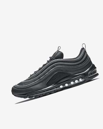 Nike Air Max 97 Vrijetijdsschoenen Heren Zwart Wit Zwart | NL_4776