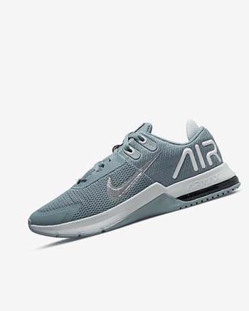 Nike Air Max Alpha Trainer 4 Training schoenen Heren Grijs Platina Zwart Metal Zilver | NL_5095