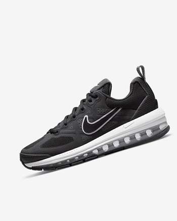 Nike Air Max Genome Vrijetijdsschoenen Dames Zwart Donkergrijs Wit Zwart | NL_2206