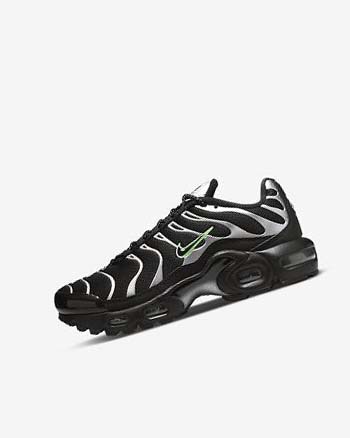 Nike Air Max Plus Sneakers Jongens Zwart Groen Metal Zilver Zwart | NL_5022