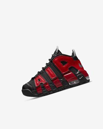 Nike Air More Uptempo Basketbalschoenen Jongens Zwart Donkerblauw Wit Rood | NL_4545