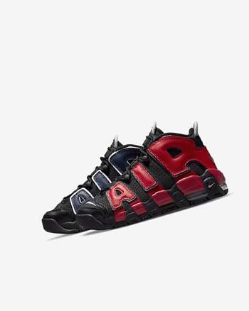 Nike Air More Uptempo Basketbalschoenen Jongens Zwart Donkerblauw Wit Rood | NL_4592