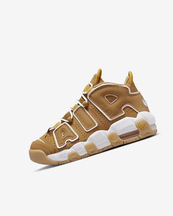 Nike Air More Uptempo Basketbalschoenen Jongens Bruin Lichtbruin Wit | NL_5235
