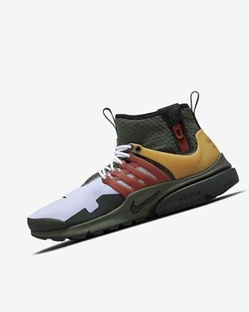 Nike Air Presto Mid Utility Vrijetijdsschoenen Heren Donkergrijs Groen Zwart | NL_4981