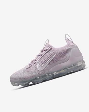 Nike Air VaporMax 2021 FK Sneakers Dames Lichtroze Wit Metal Zilver Paars | NL_4935