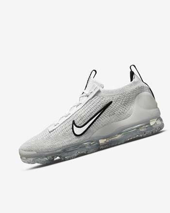 Nike Air VaporMax 2021 FK Sneakers Heren Wit Zwart Metal Zilver Wit | NL_2345