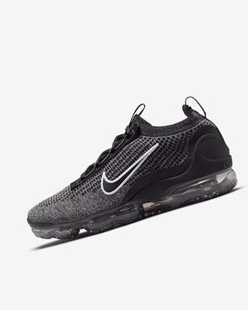 Nike Air VaporMax 2021 FK Sneakers Heren Zwart Wit Donkergrijs Zwart | NL_2426