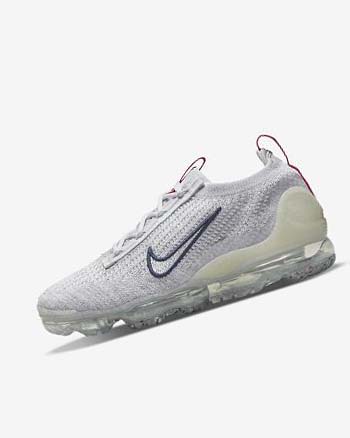 Nike Air VaporMax 2021 Flyknit Sneakers Dames Donkerblauw Wit | NL_2726