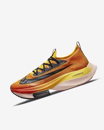 Nike Air Zoom Alphafly NEXT% Flyknit Ekiden Hardloopschoenen Heren Oranje Oranje Zwart | NL_5590