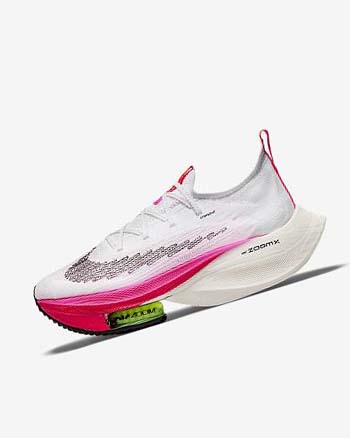 Nike Air Zoom Alphafly NEXT% Flyknit Hardloopschoenen Dames Wit Zwart Zwart Zwart | NL_2423