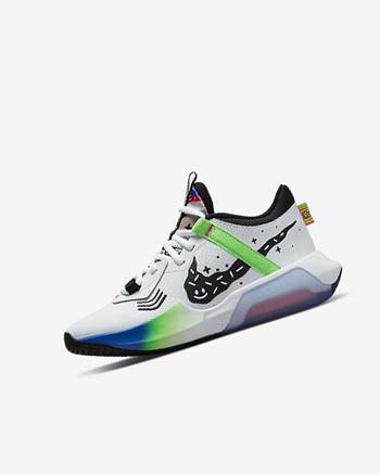 Nike Air Zoom Crossover Basketbalschoenen Meisjes Wit Wit Koningsblauw Zwart | NL_2593