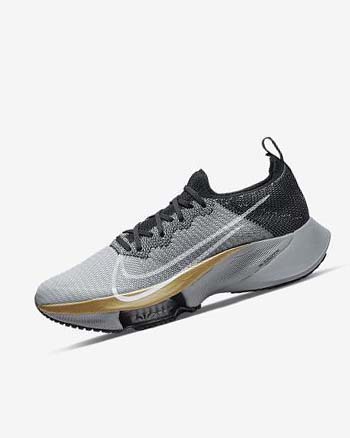 Nike Air Zoom Tempo NEXT% Hardloopschoenen Heren Zwart Platina Grijs Wit | NL_2538