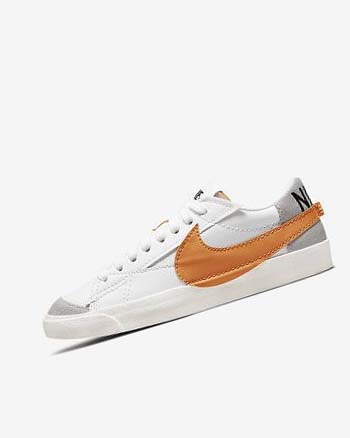Nike Blazer Low '77 Jumbo Sneakers Heren Wit Grijs Oranje | NL_5060