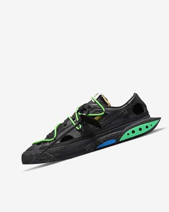 Nike Blazer Low '77 x Off-White™ Sneakers Heren Zwart Groen Zwart | NL_4914
