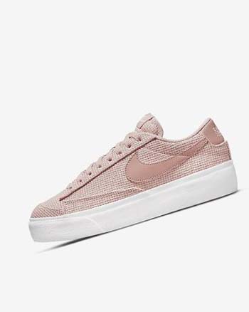 Nike Blazer Low Platform Sneakers Dames Roze Wit Roze Roze | NL_4946