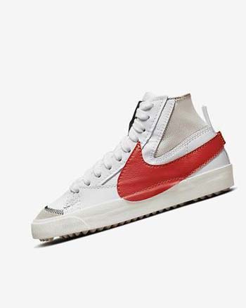 Nike Blazer Mid '77 Jumbo Sneakers Heren Wit Wit Rood | NL_2891