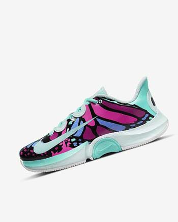 Nike Court Air Zoom GP Turbo Naomi Osaka Tennisschoenen Dames Turquoise Zwart Fuchsie Turquoise | NL_2269