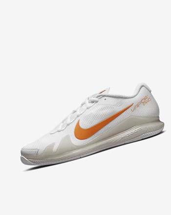 Nike Court Air Zoom Vapor Pro Tennisschoenen Dames Wit Lichtbeige Blauw | NL_4519